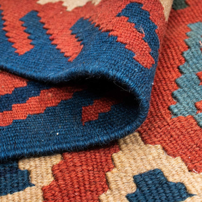 Tappeto Kelim - Orientale - 206 x 156 cm - rosso scuro