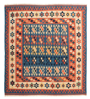 Tappeto Kelim - Orientale quadrato  - 212 x 197 cm - blu