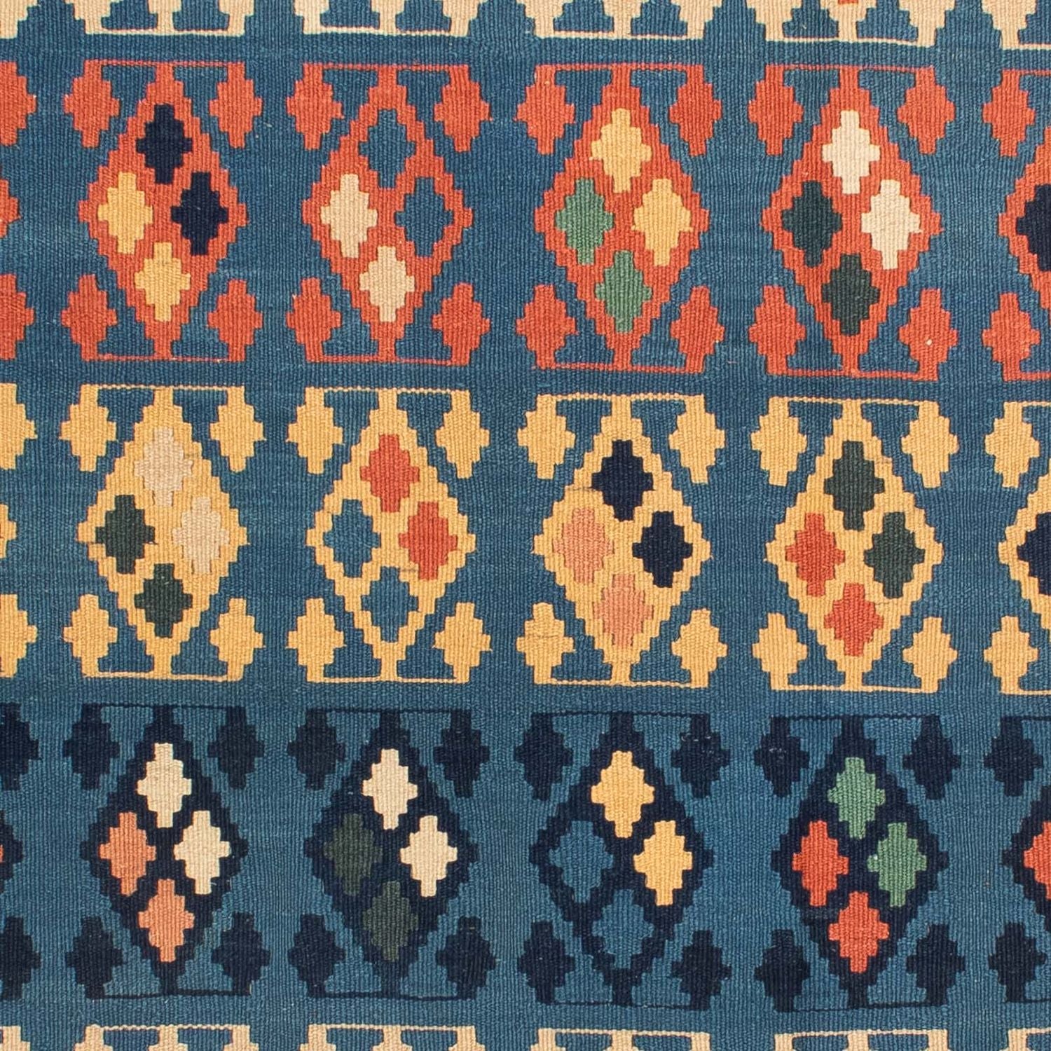 Tappeto Kelim - Orientale quadrato  - 212 x 197 cm - blu