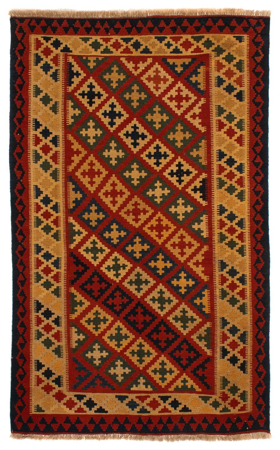 Tappeto Kelim - Orientale - 211 x 146 cm - rosso scuro