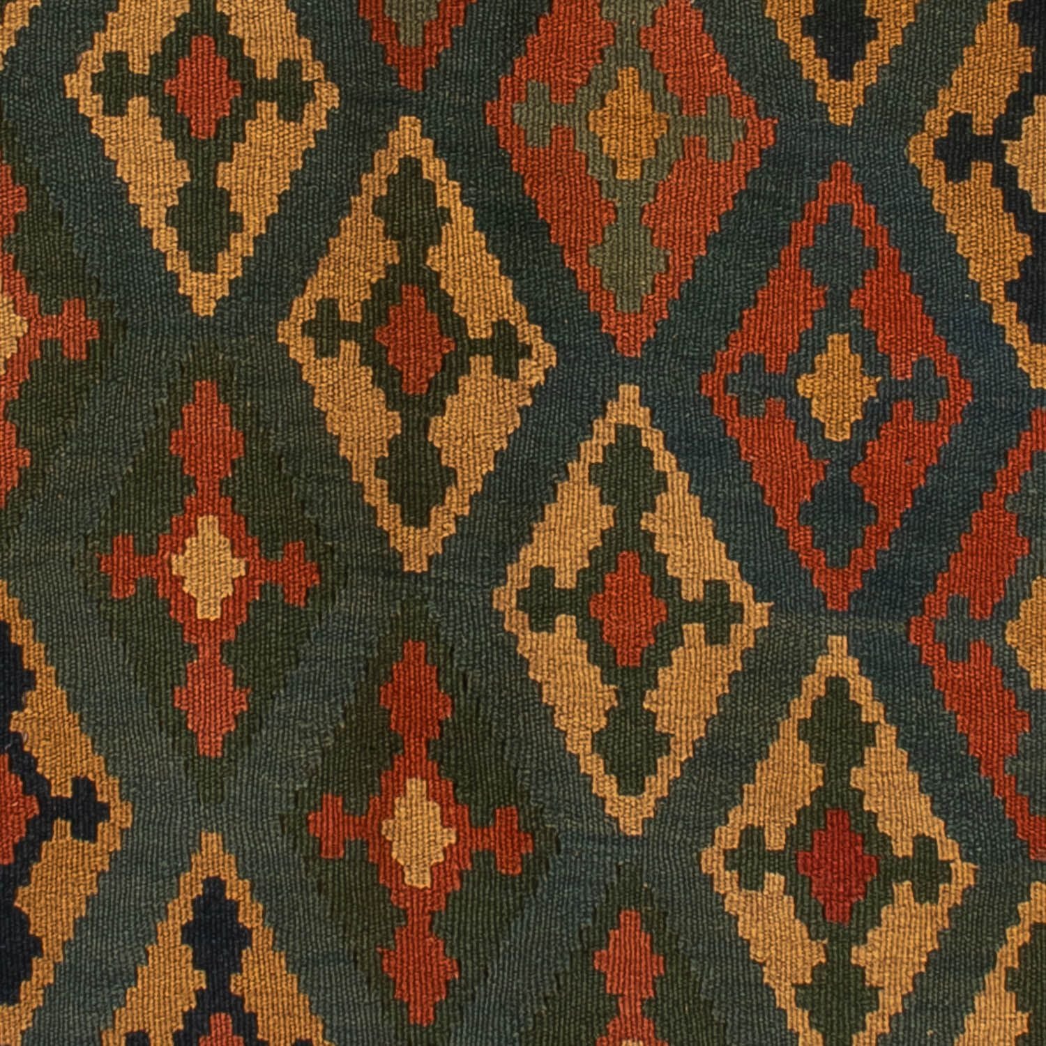 Tappeto Kelim - Orientale - 203 x 155 cm - blu scuro