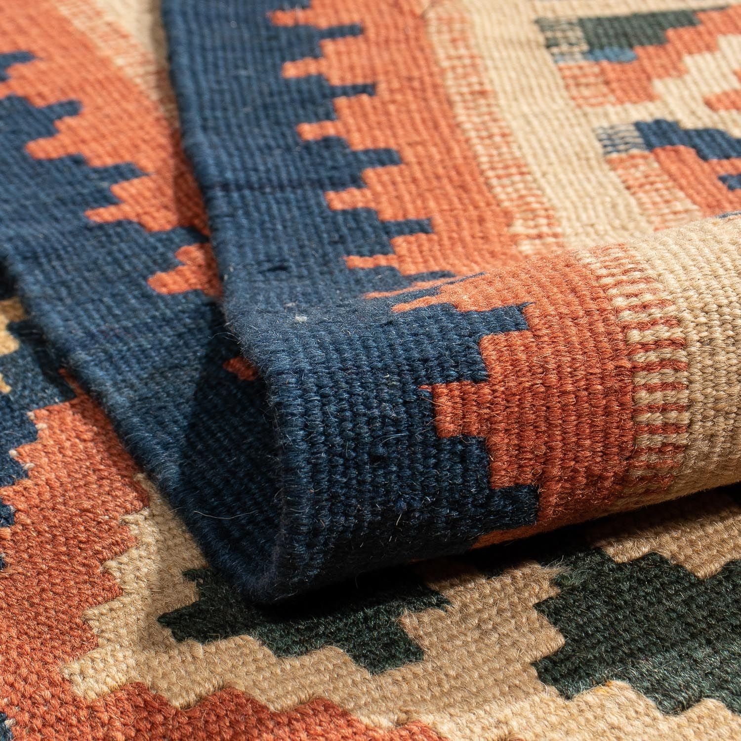 Tappeto Kelim - Orientale - 200 x 157 cm - marrone