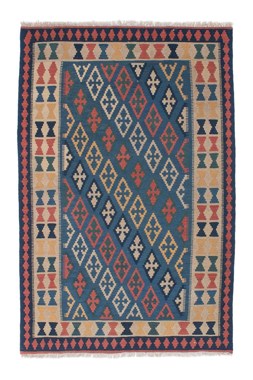 Tappeto Kelim - Orientale - 189 x 119 cm - blu