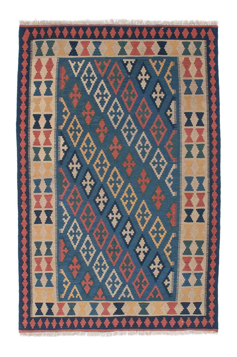 Tappeto Kelim - Orientale - 189 x 119 cm - blu