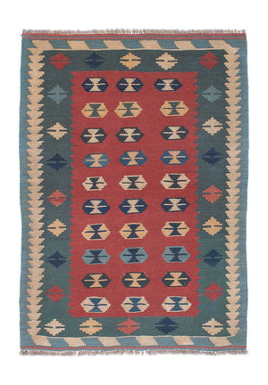 Tappeto Kelim - Orientale - 163 x 112 cm - rosso scuro