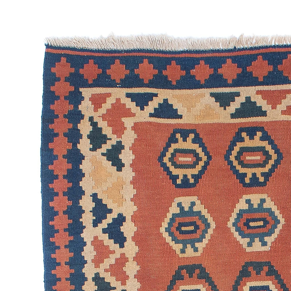 Tappeto Kelim - Orientale - 169 x 121 cm - ruggine