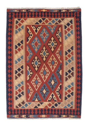 Tappeto Kelim - Orientale - 170 x 114 cm - rosso scuro