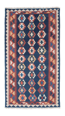 Tappeto corsia Tappeto Kelim - Orientale - 186 x 104 cm - blu