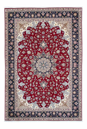 Tappeto Persero - Tabriz - Reale - 297 x 203 cm - rosso scuro