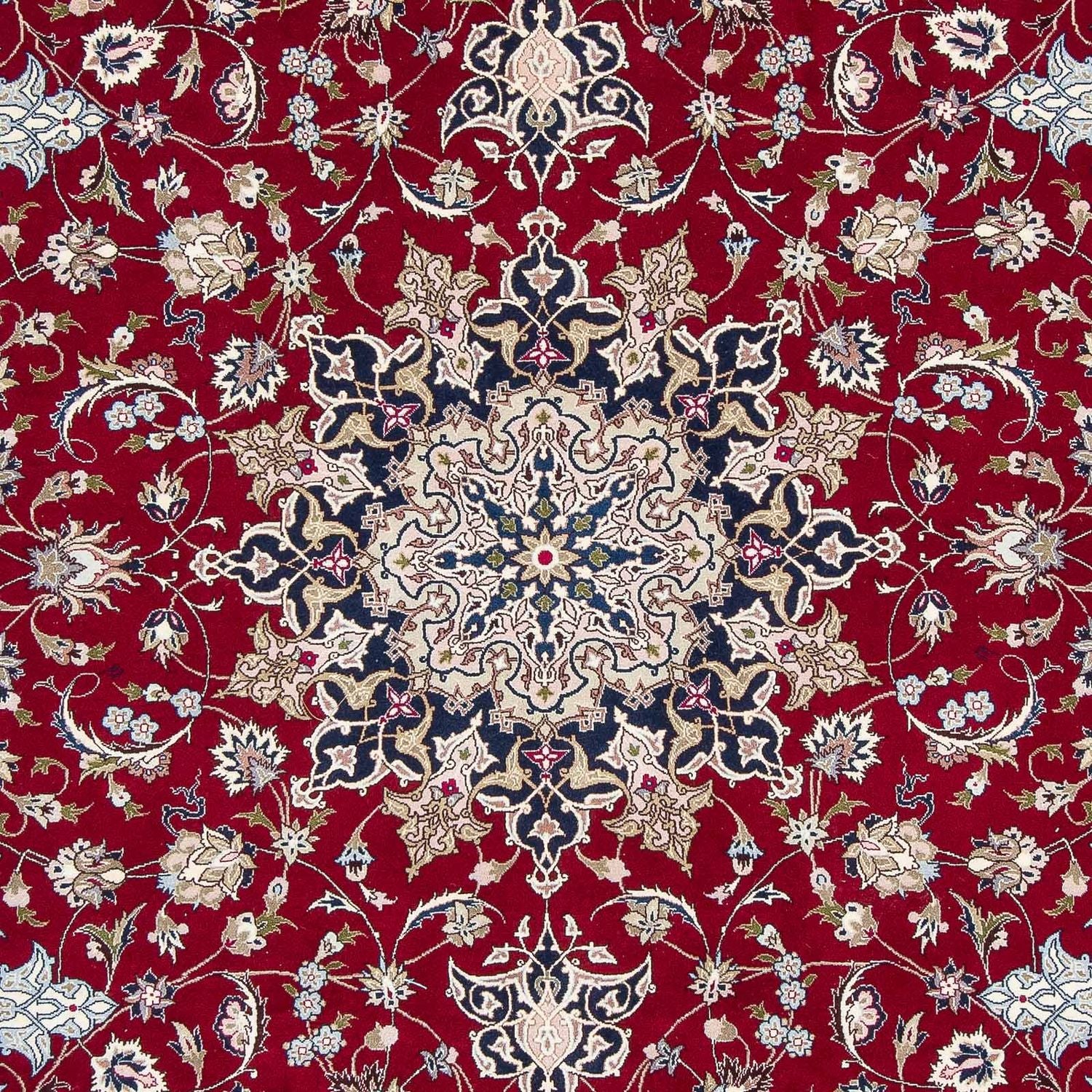 Tappeto Persero - Tabriz - Reale - 297 x 203 cm - rosso scuro