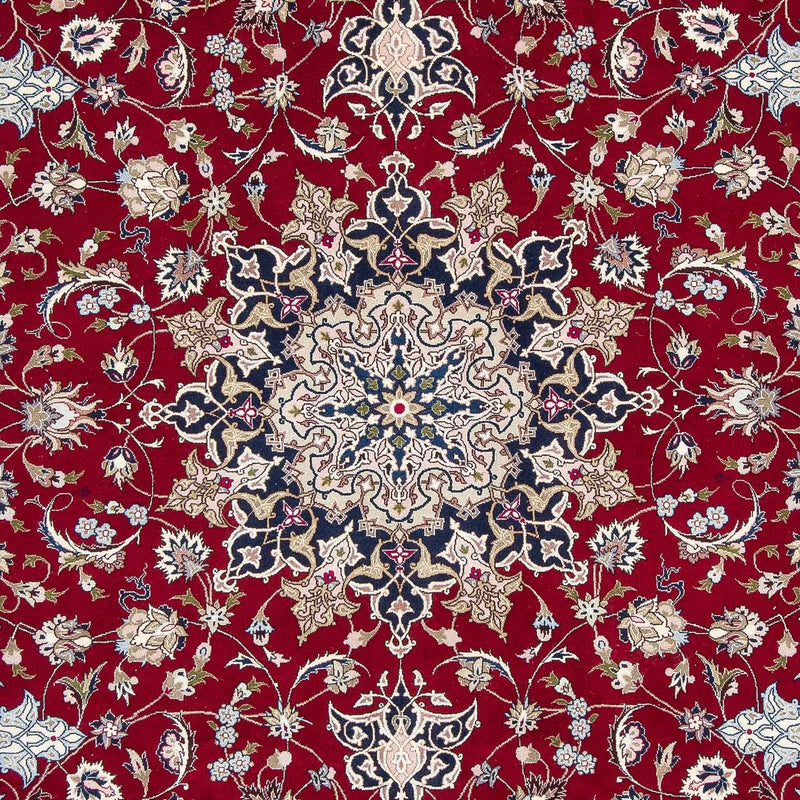 Tappeto Persero - Tabriz - Reale - 297 x 203 cm - rosso scuro
