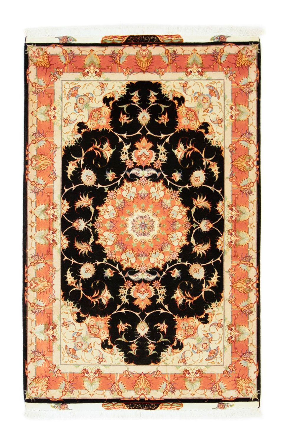 Tappeto Persero - Tabriz - Reale - 163 x 104 cm - nero