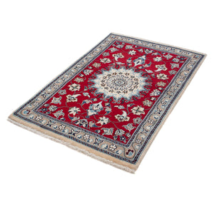 Tappeto Persero - Nain - 134 x 89 cm - rosso scuro
