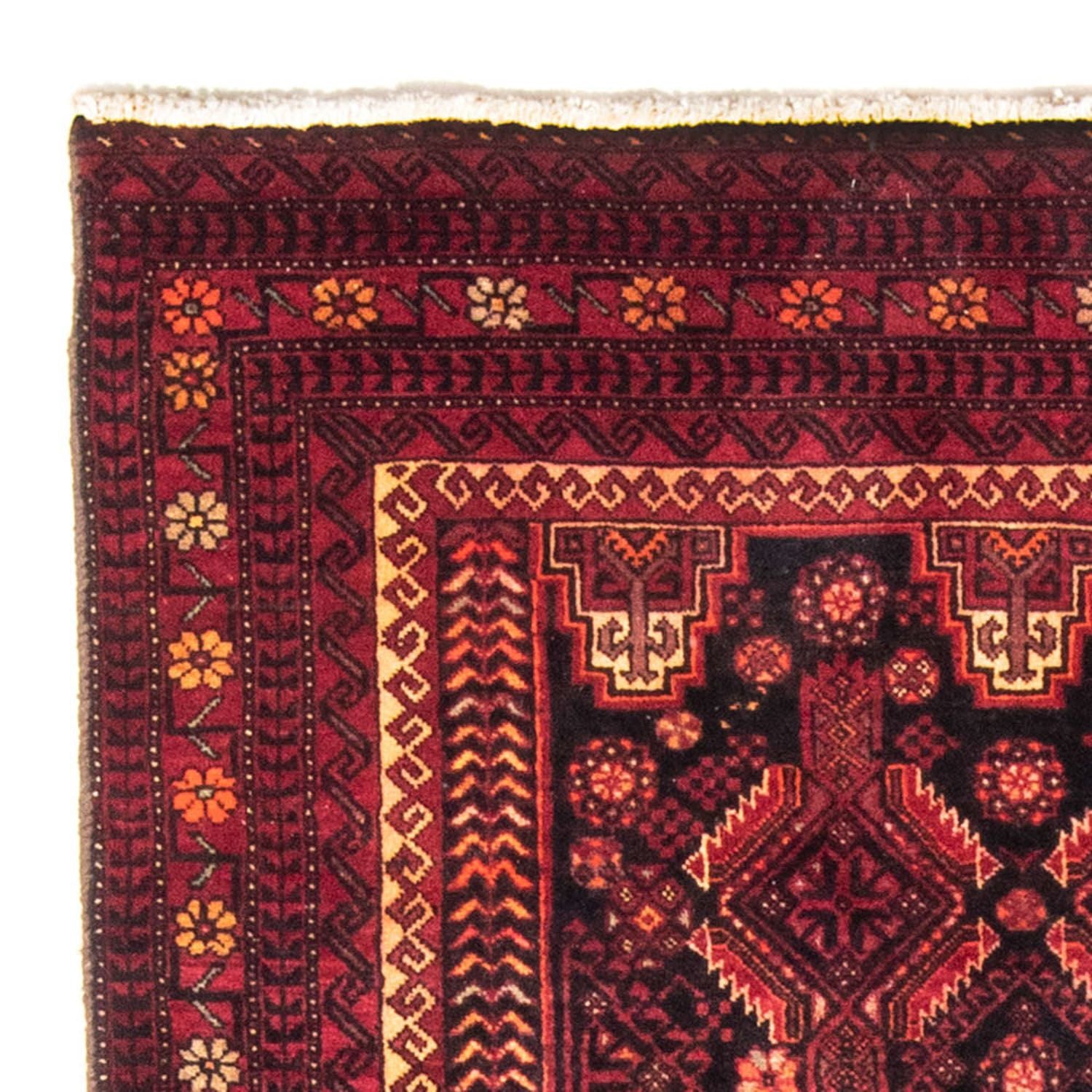 Tappeto corsia Tappeto Belutsch - 216 x 102 cm - rosso scuro