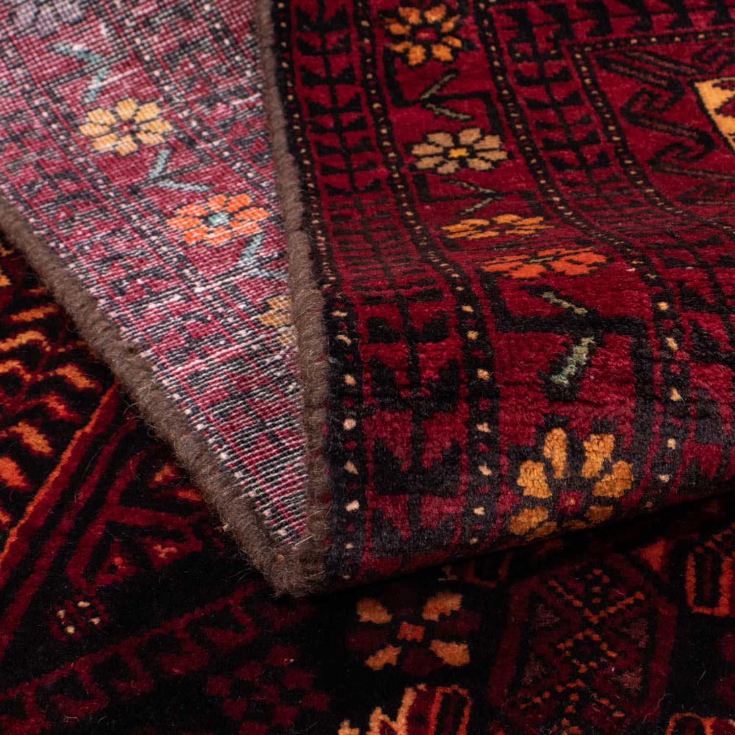 Tappeto corsia Tappeto Belutsch - 216 x 102 cm - rosso scuro