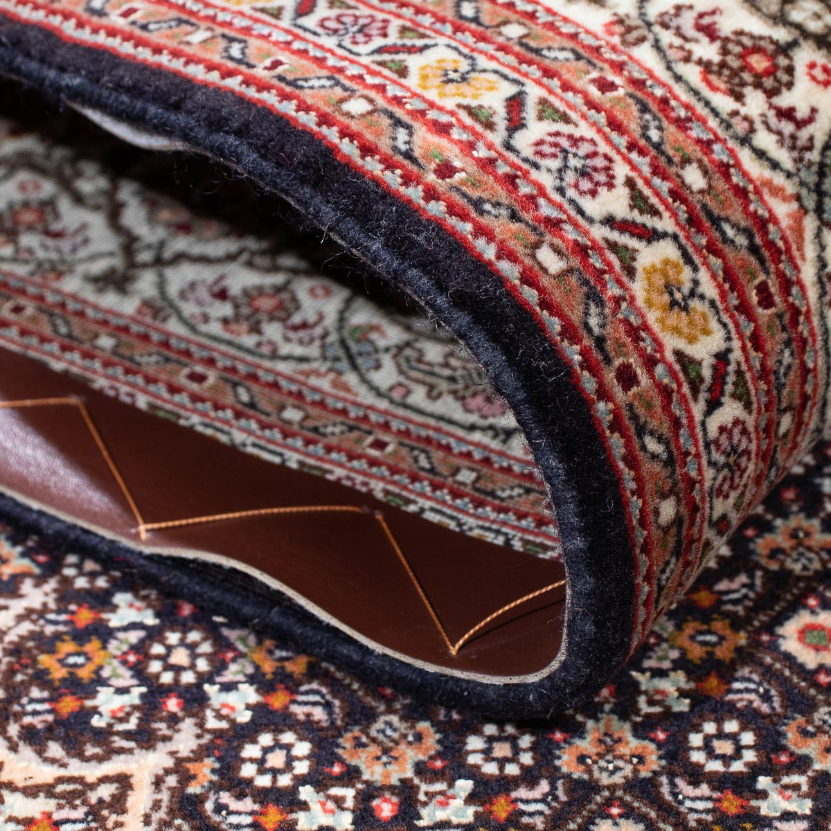 Tappeto Persero - Tabriz - 200 x 154 cm - marrone scuro