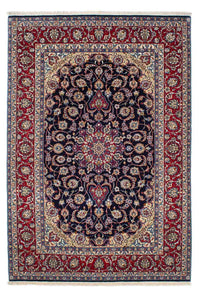 Tappeto Persero - Isfahan - Premio - 233 x 160 cm - blu scuro