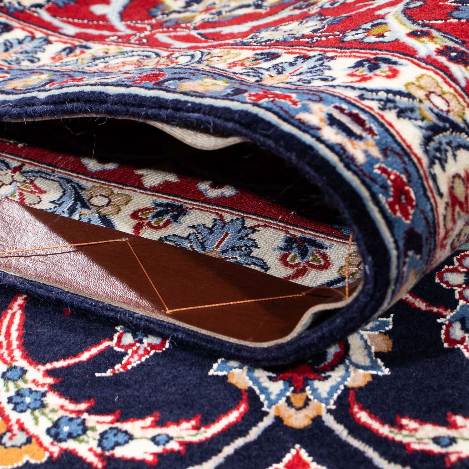 Tappeto Persero - Isfahan - Premio - 233 x 160 cm - blu scuro