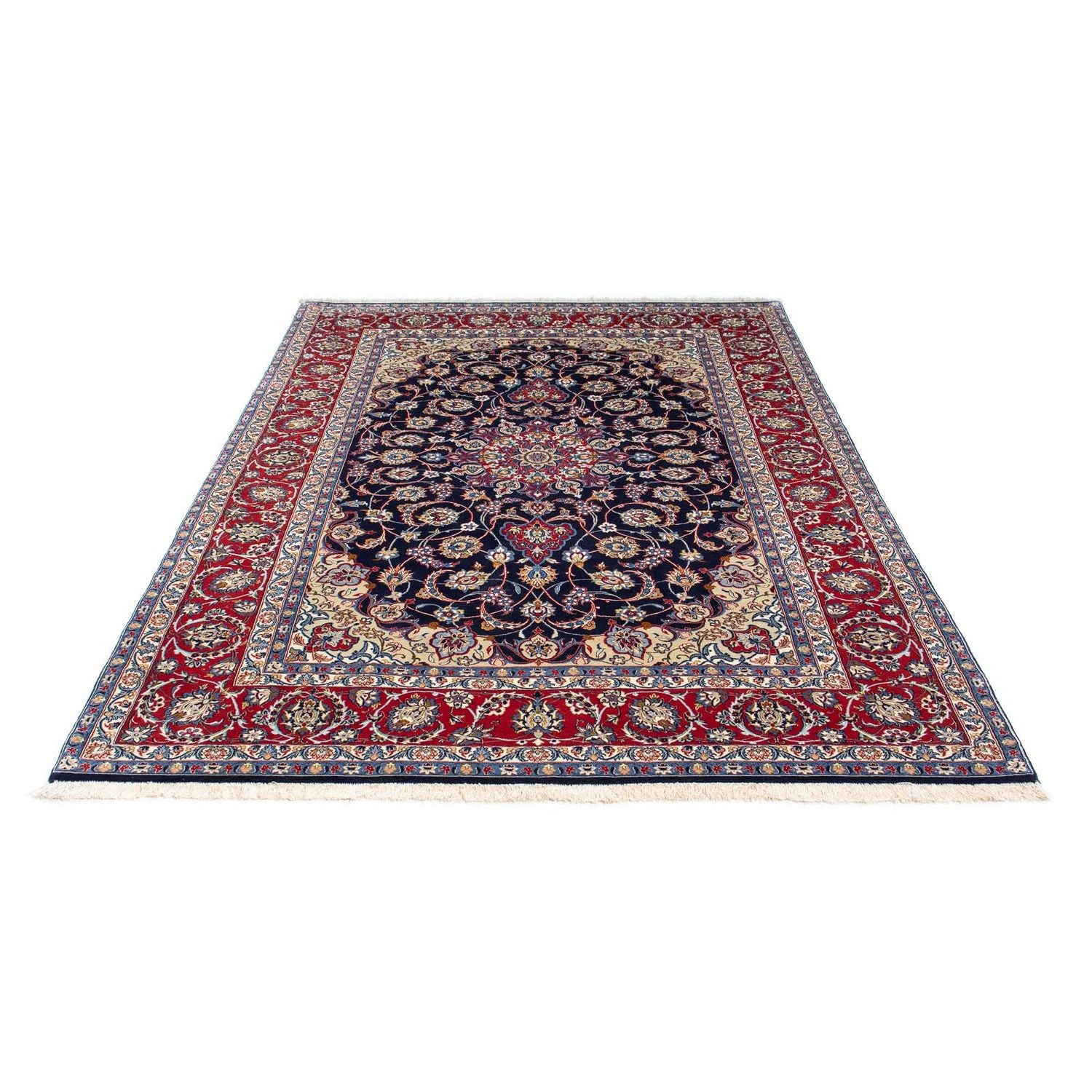 Tappeto Persero - Isfahan - Premio - 233 x 160 cm - blu scuro