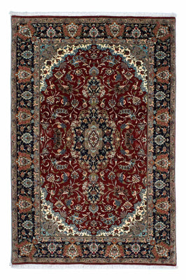 Tappeto Persero - Ghom - 204 x 138 cm - rosso scuro