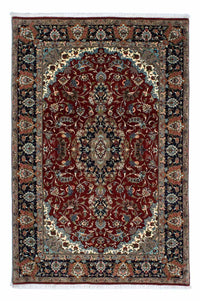 Tappeto Persero - Ghom - 204 x 138 cm - rosso scuro
