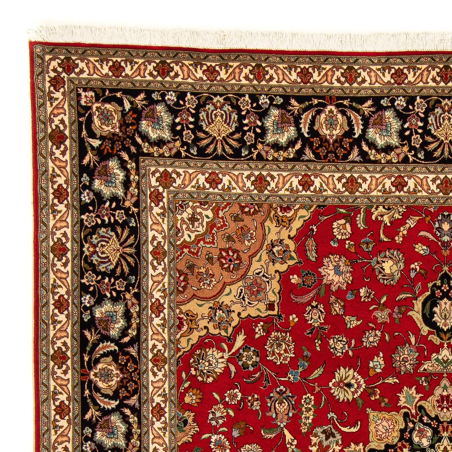 Tappeto Persero - Tabriz - Reale quadrato  - 208 x 200 cm - rosso
