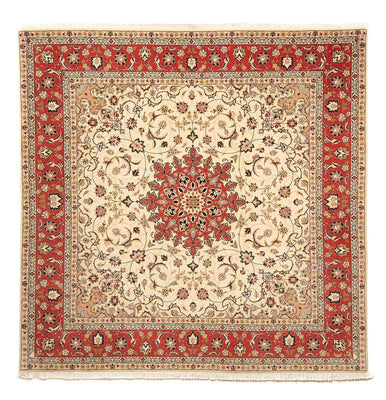Tappeto Persero - Tabriz - Reale quadrato  - 209 x 208 cm - beige
