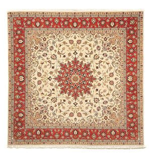 Tappeto Persero - Tabriz - Reale quadrato  - 209 x 208 cm - beige