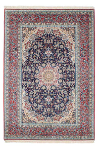 Tappeto Persero - Isfahan - Premio - 220 x 152 cm - blu scuro