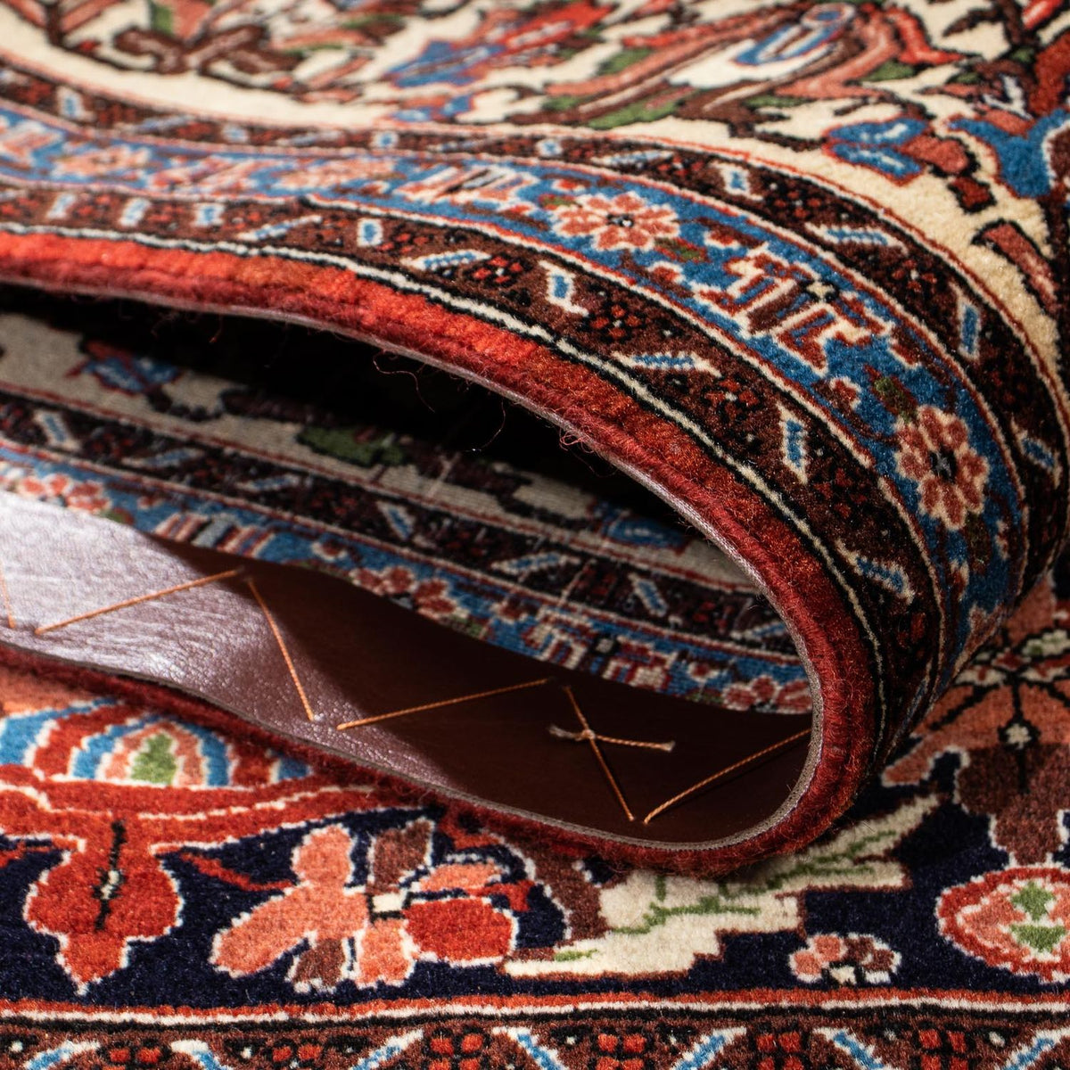 Tappeto Persero - Ghom - 186 x 141 cm - blu scuro