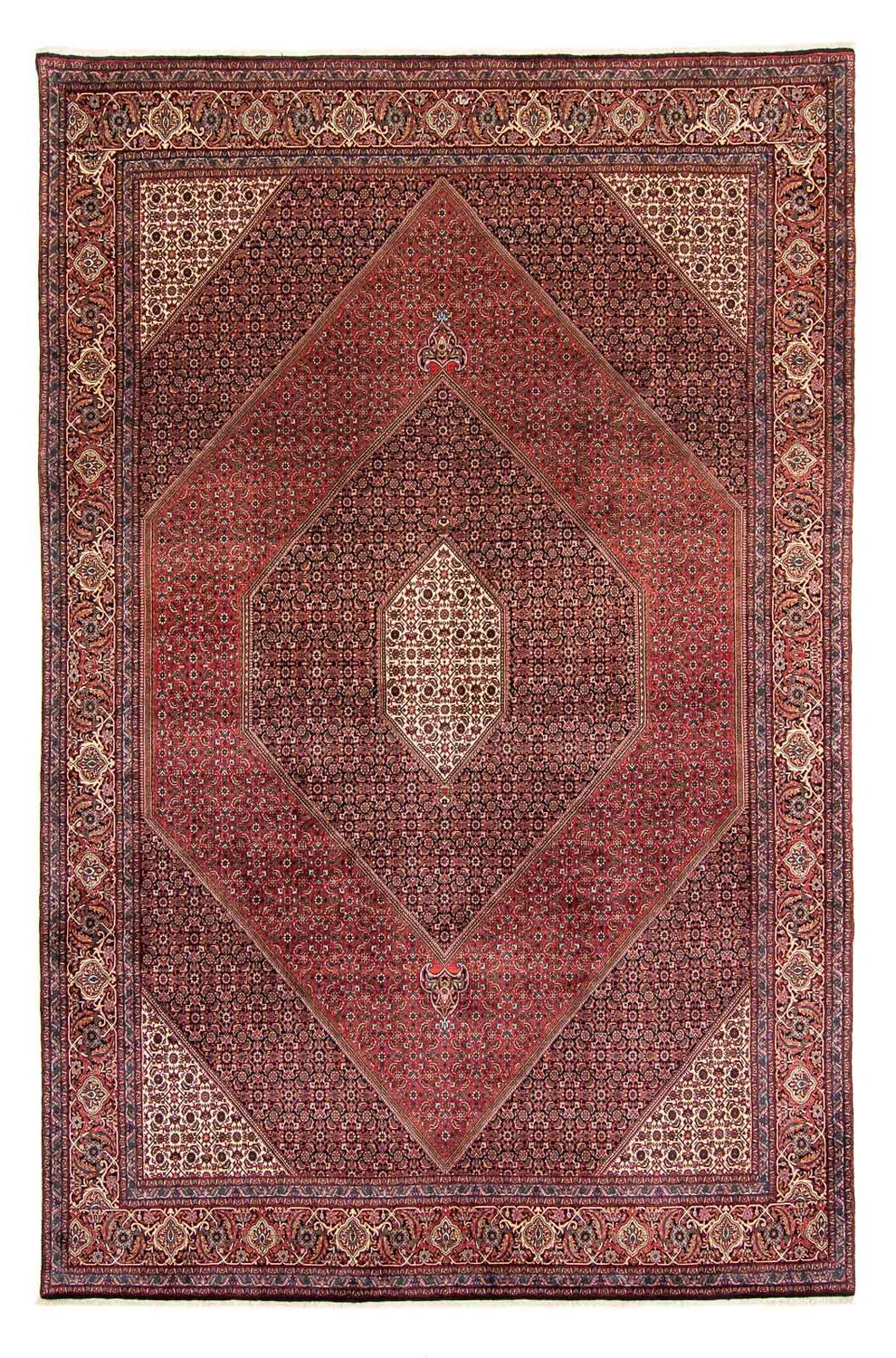 Tappeto Persero - Bidjar - 382 x 249 cm - rosso scuro