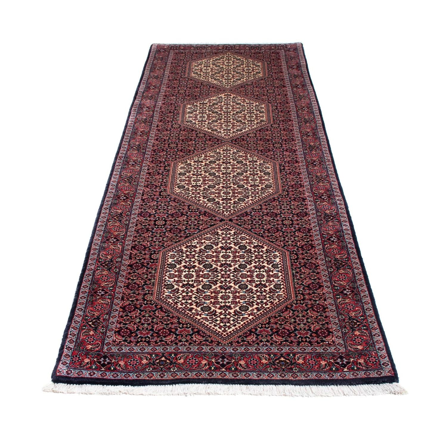 Tappeto corsia Tappeto Persero - Bidjar - 289 x 83 cm - blu scuro