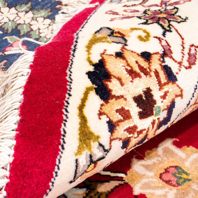 Tappeto Persero - Tabriz - Reale rotondo  - 250 x 250 cm - rosso scuro