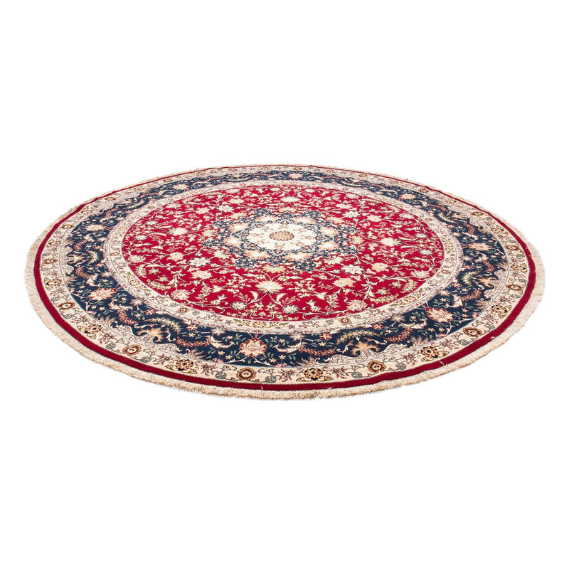 Tappeto Persero - Tabriz - Reale rotondo  - 250 x 250 cm - rosso scuro