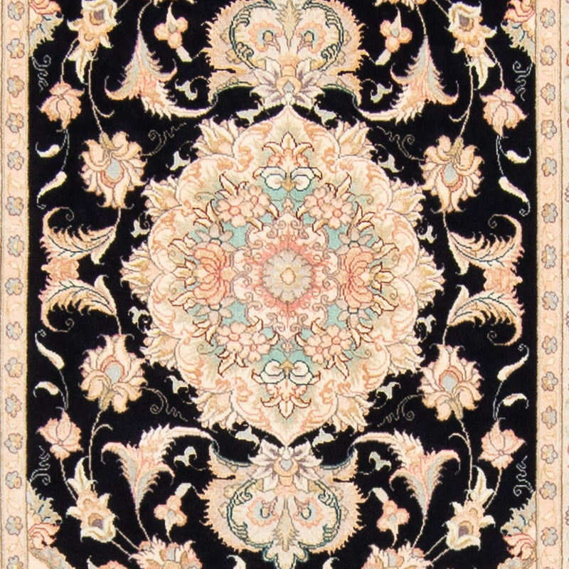 Tappeto corsia Tappeto Persero - Tabriz - Reale - 419 x 87 cm - blu scuro