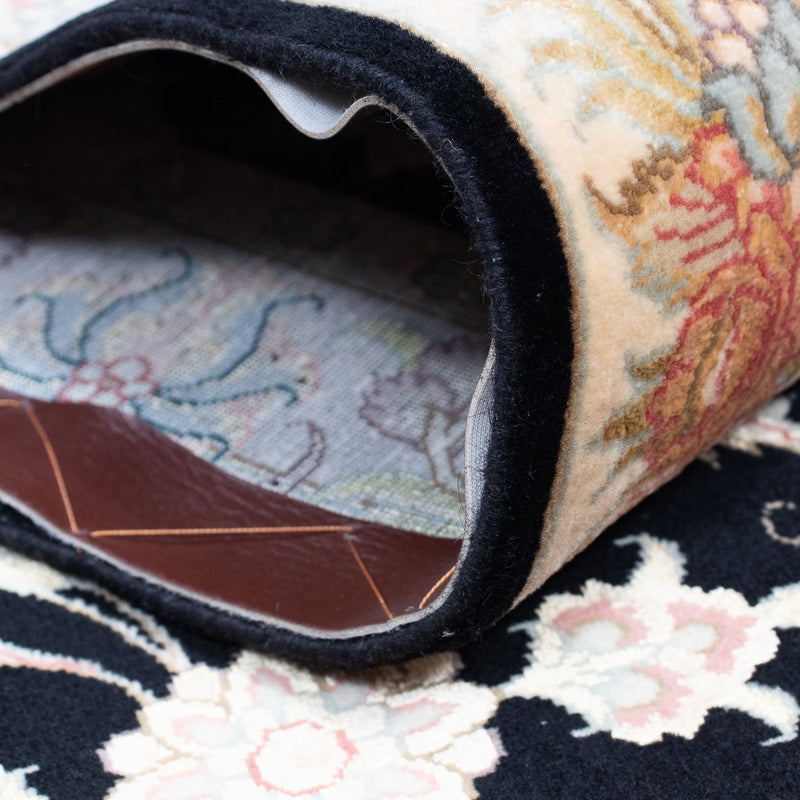 Tappeto corsia Tappeto Persero - Tabriz - Reale - 419 x 87 cm - blu scuro