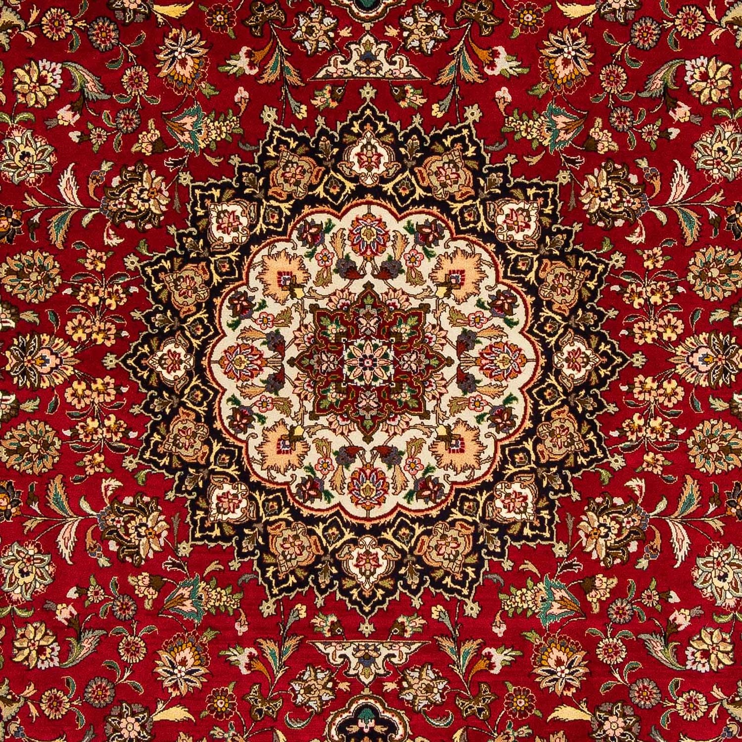 Tappeto Persero - Tabriz - Reale - 300 x 202 cm - rosso scuro
