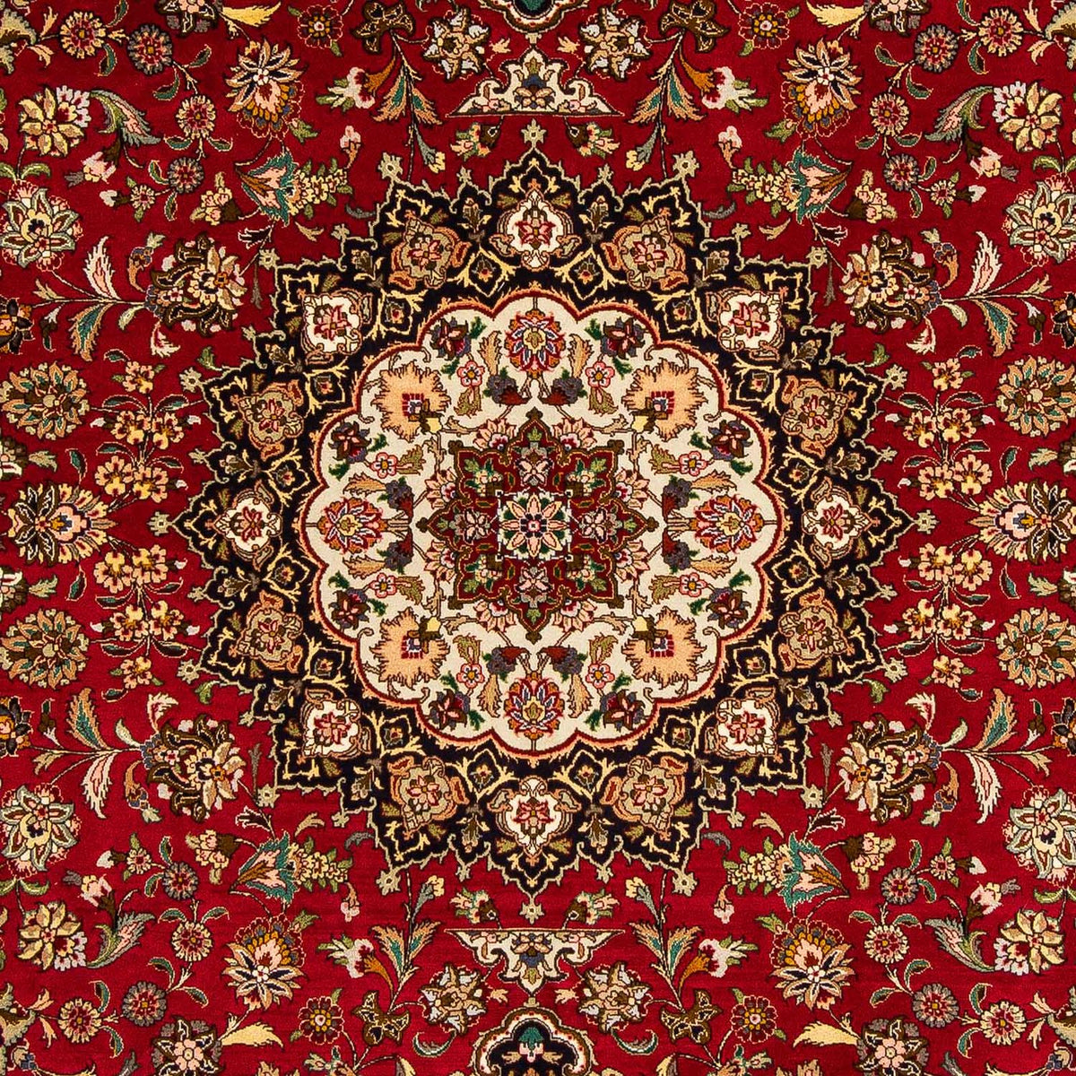 Tappeto Persero - Tabriz - Reale - 300 x 202 cm - rosso scuro