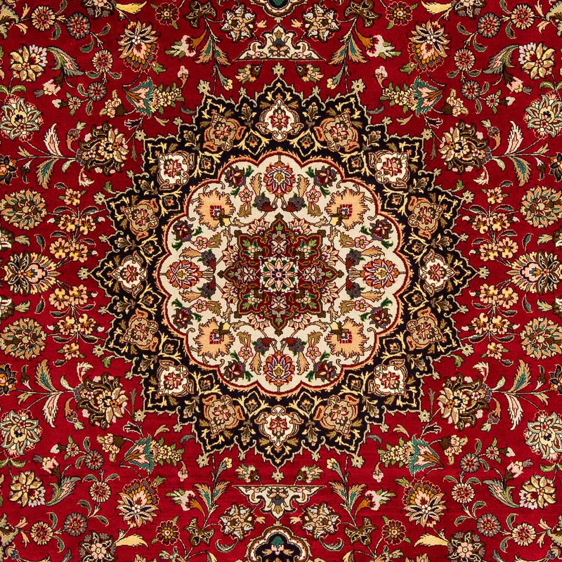 Tappeto Persero - Tabriz - Reale - 300 x 202 cm - rosso scuro