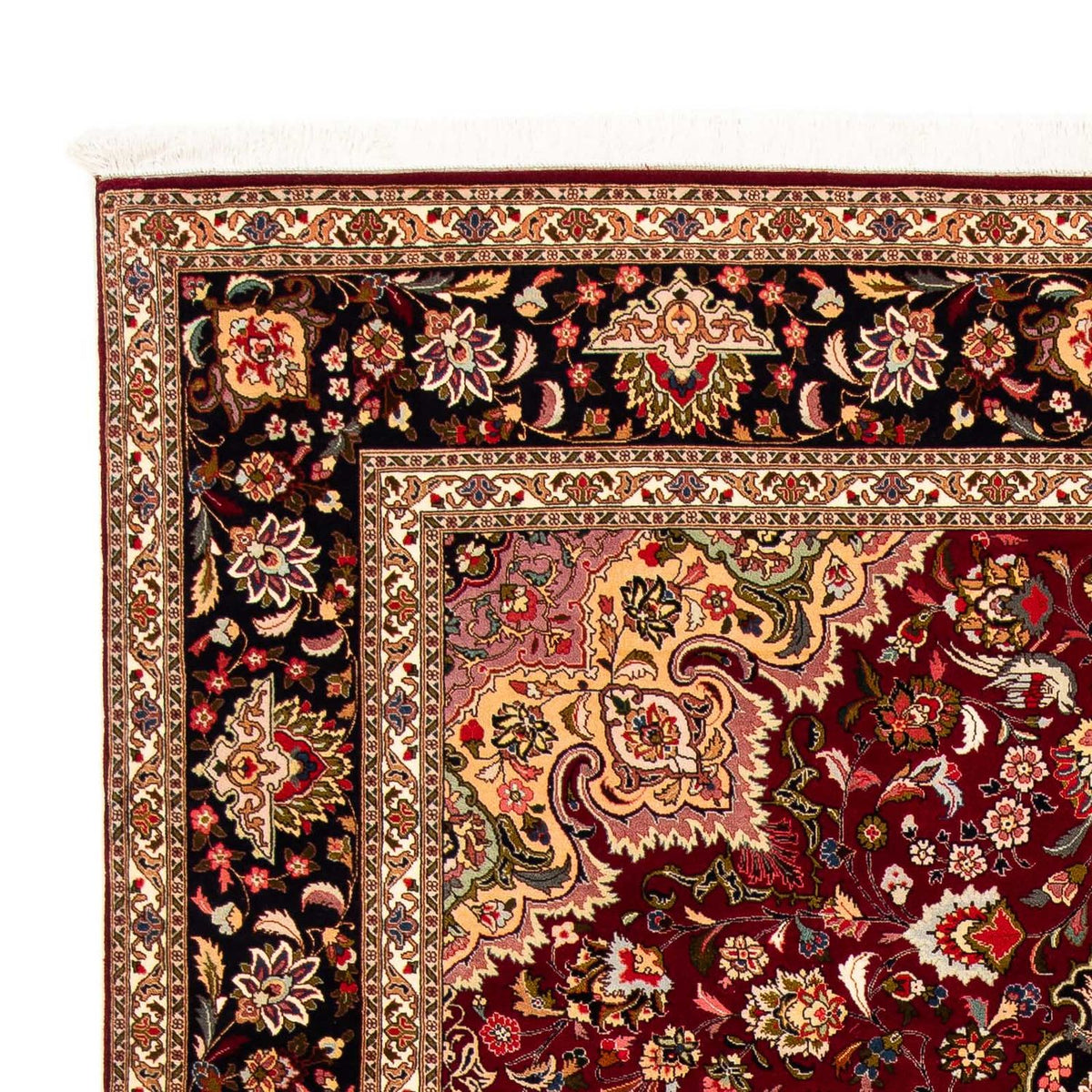 Tappeto Persero - Tabriz - Reale - 300 x 202 cm - rosso scuro