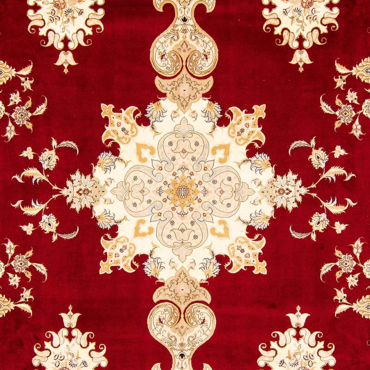 Tappeto Persero - Tabriz - Reale - 402 x 298 cm - rosso scuro