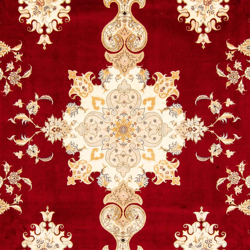 Tappeto Persero - Tabriz - Reale - 402 x 298 cm - rosso scuro