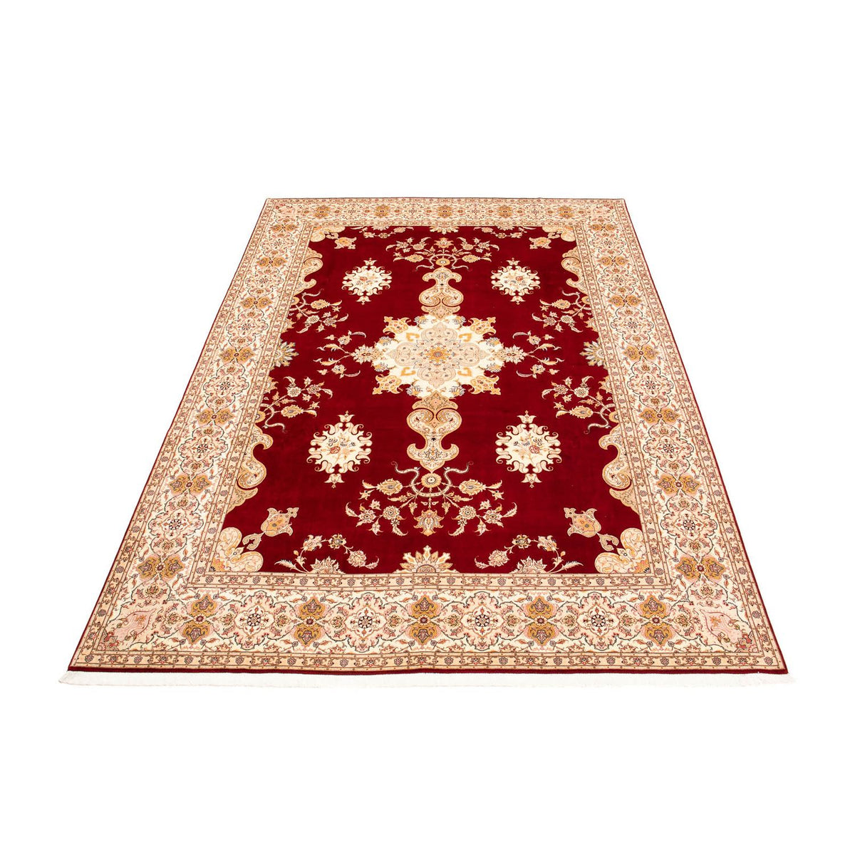 Tappeto Persero - Tabriz - Reale - 402 x 298 cm - rosso scuro