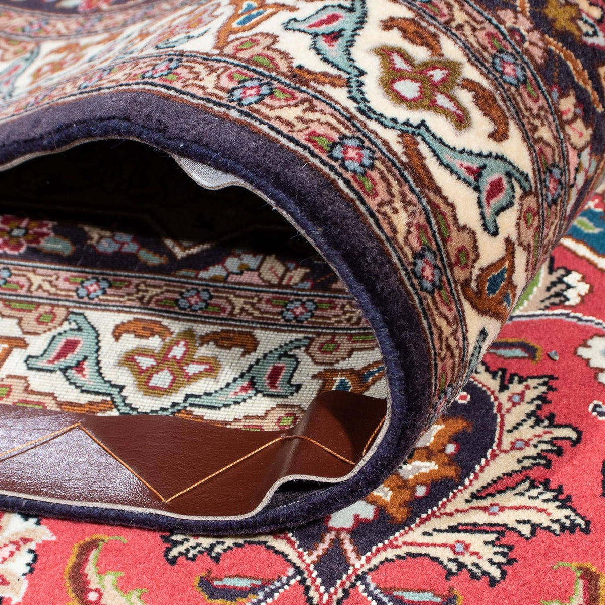 Tappeto Persero - Tabriz - Reale quadrato  - 253 x 251 cm - marrone chiaro