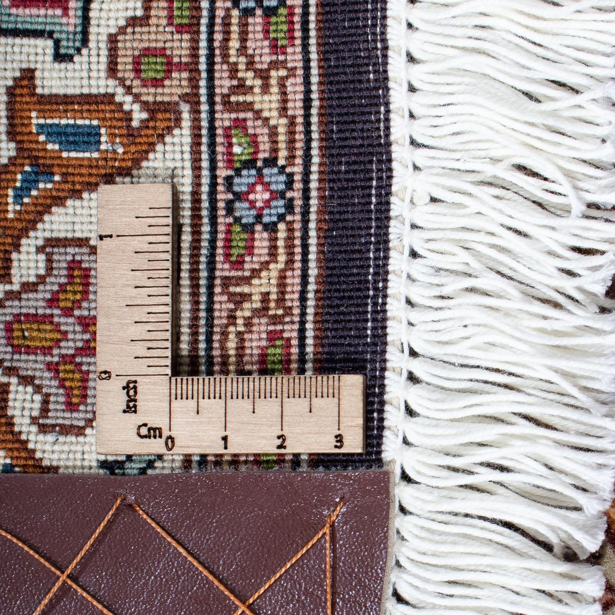 Tappeto Persero - Tabriz - Reale quadrato  - 253 x 251 cm - marrone chiaro