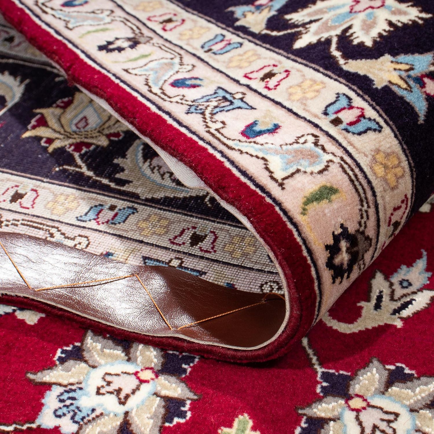 Tappeto Persero - Tabriz - Reale - 207 x 155 cm - rosso scuro