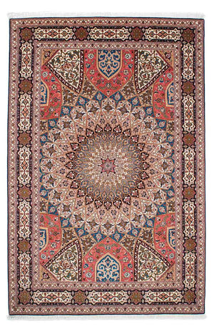 Tappeto Persero - Tabriz - Reale - 252 x 167 cm - marrone chiaro