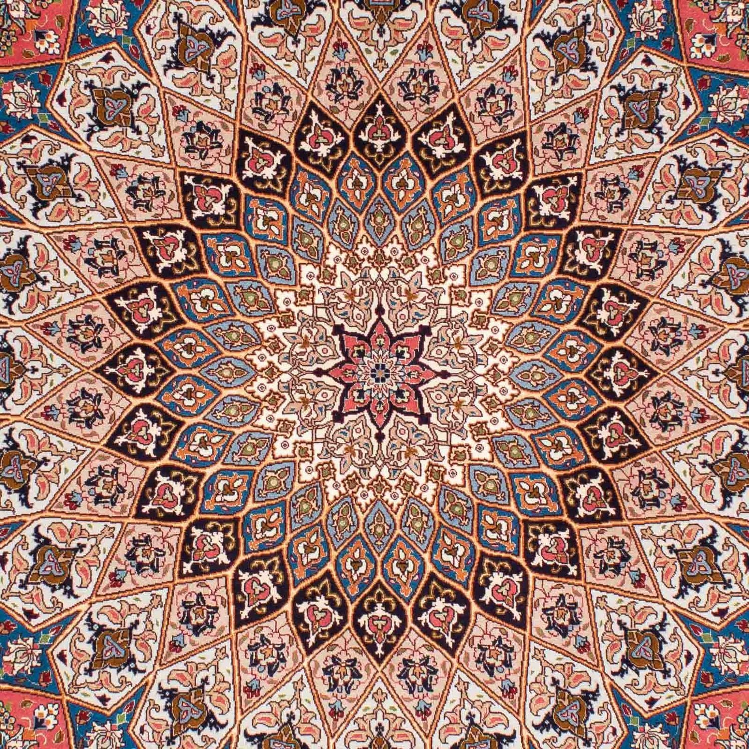 Tappeto Persero - Tabriz - Reale - 252 x 167 cm - marrone chiaro