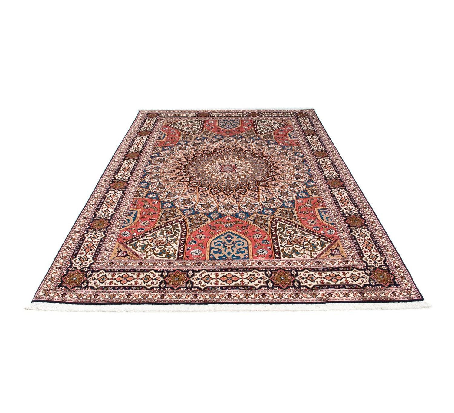 Tappeto Persero - Tabriz - Reale - 252 x 167 cm - marrone chiaro