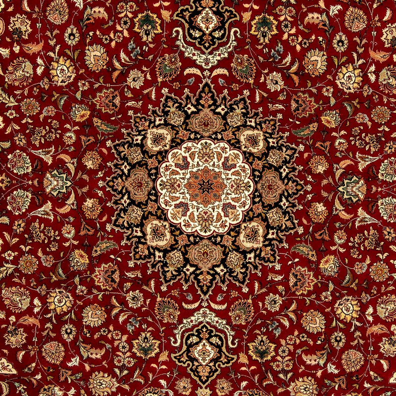 Tappeto Persero - Tabriz - Reale - 348 x 252 cm - rosso scuro